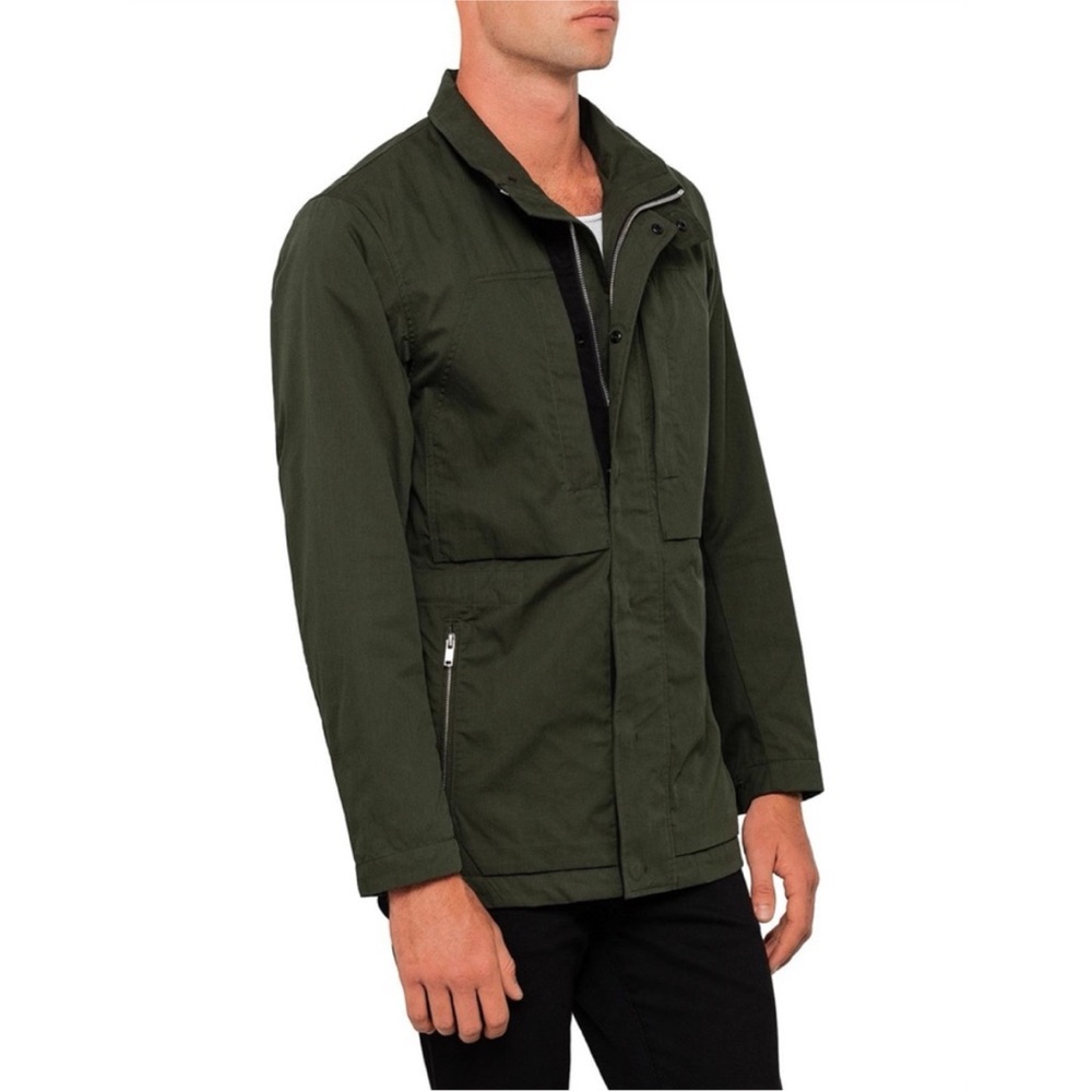 Theory Men’s Sz SM Green Kondo Field Utility Jacket Cotton Utilitarian